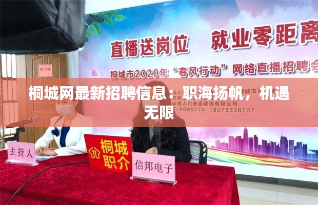 桐城网最新招聘信息:职海扬帆,机遇无限