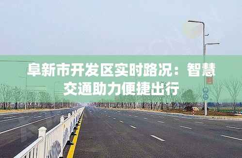 阜新市开发区实时路况:智慧交通助力便捷出行