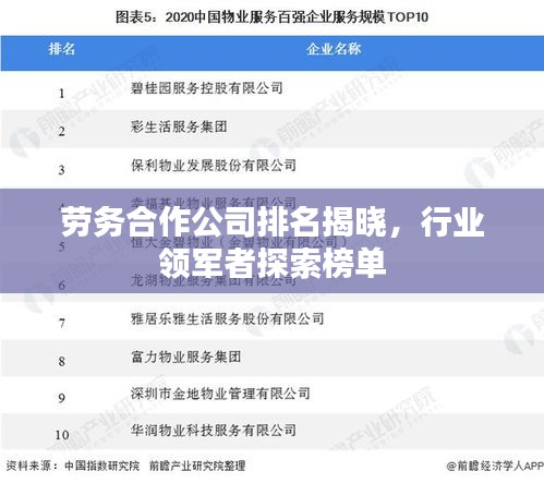 劳务合作公司排名揭晓,行业领军者探索榜单